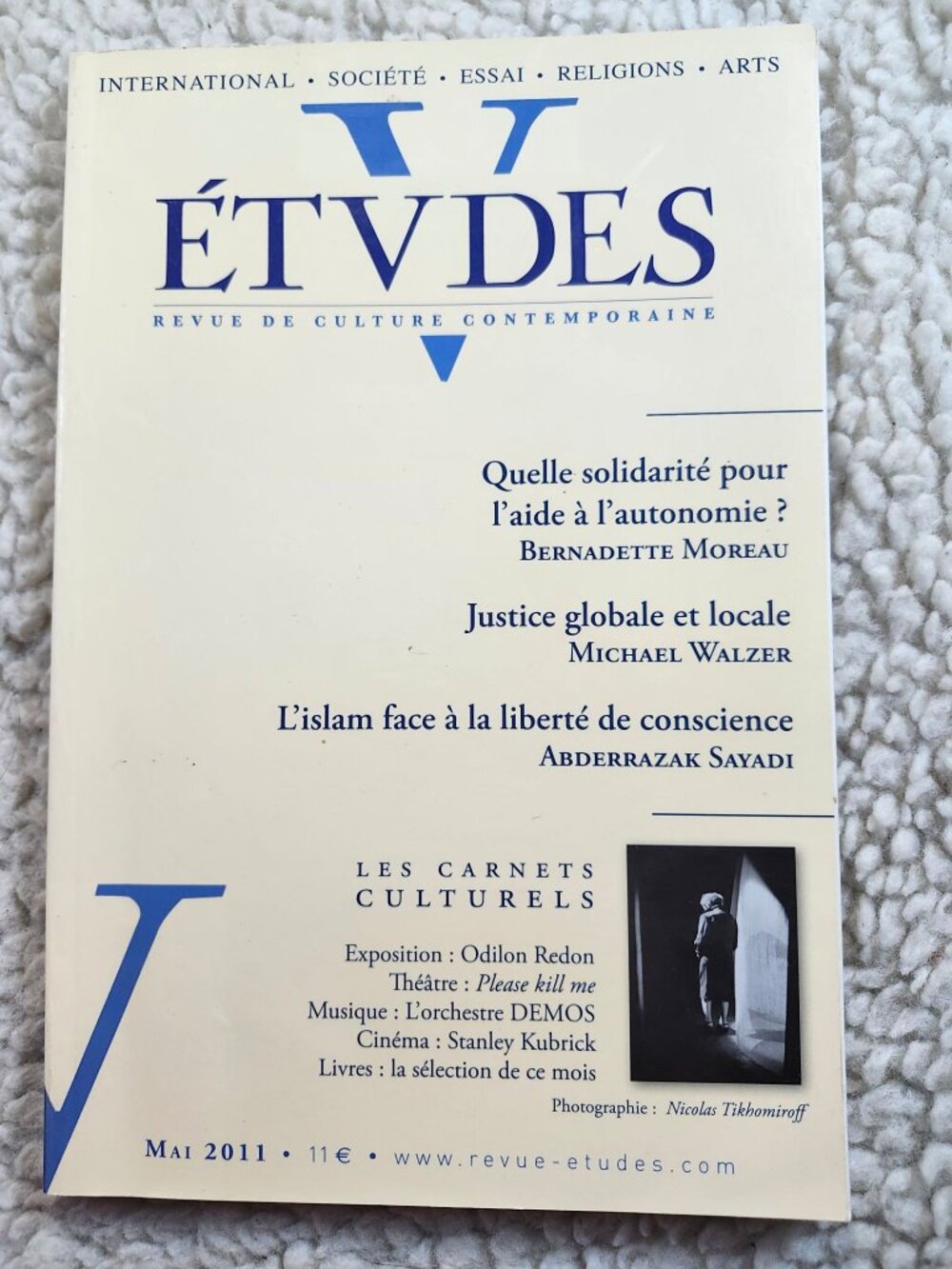 Etudes Magazine May 2011 French Revue de Culture Contemporaine Issue 414 No5